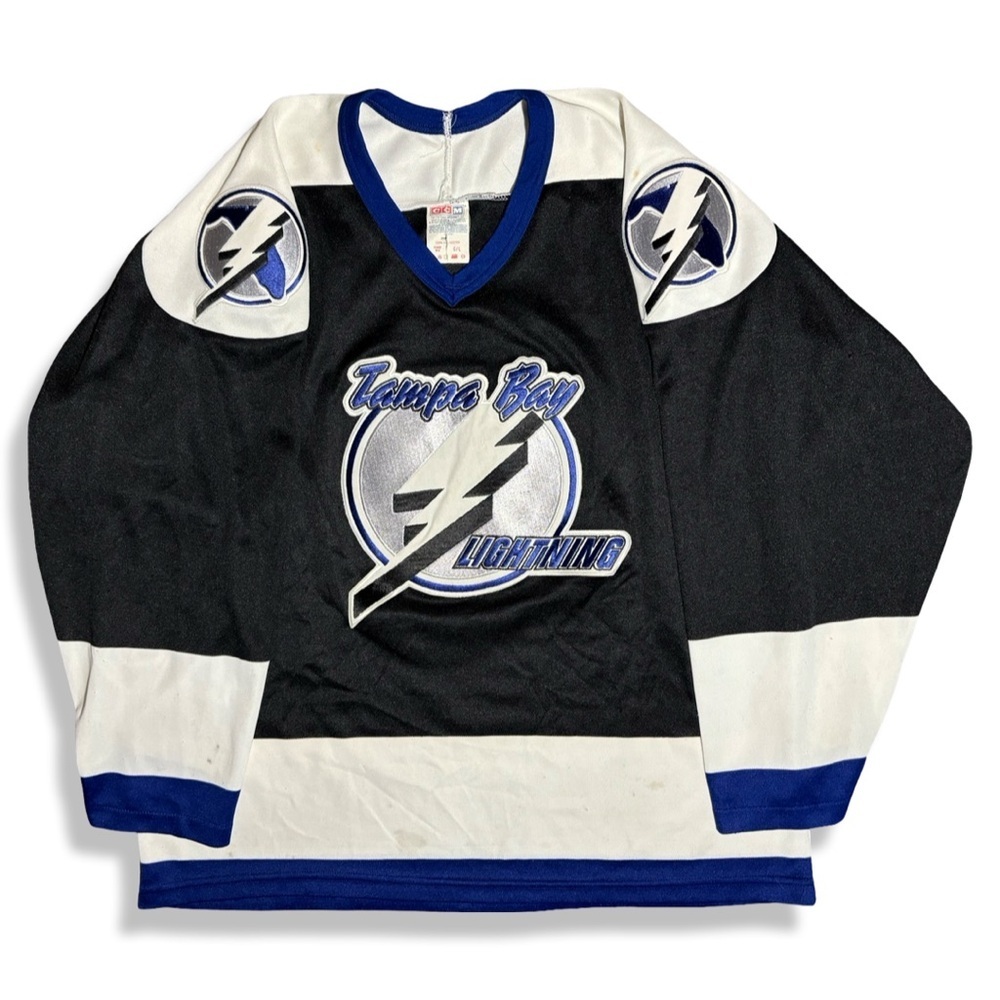 Vintage 90s CCM Tampa Bay Lightning Hockey Jersey